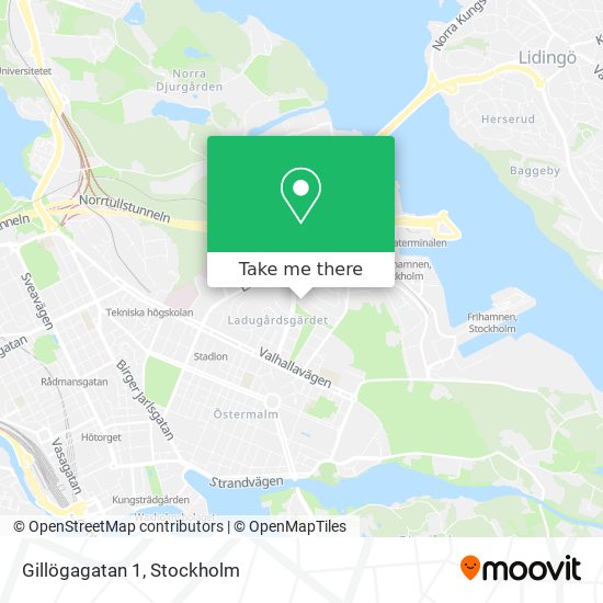 Gillögagatan 1 map