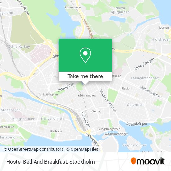 Hostel Bed And Breakfast map