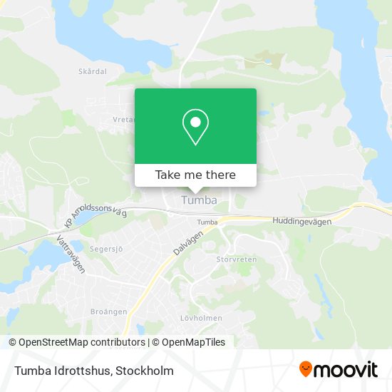 Tumba Idrottshus map