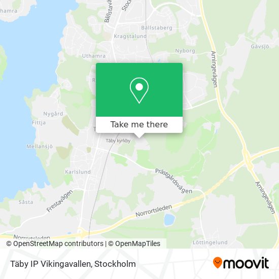 Täby IP Vikingavallen map