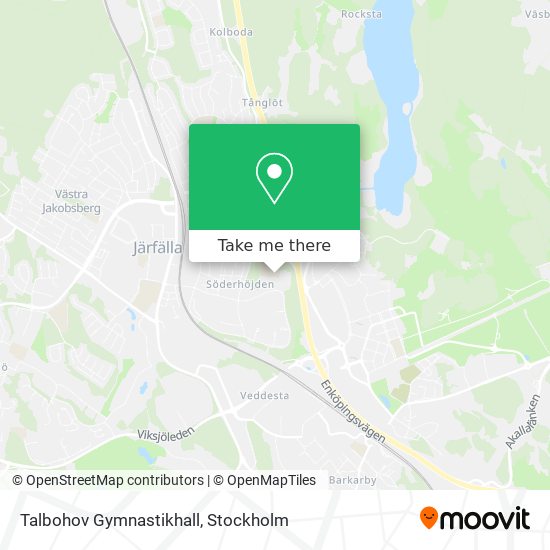 Talbohov Gymnastikhall map