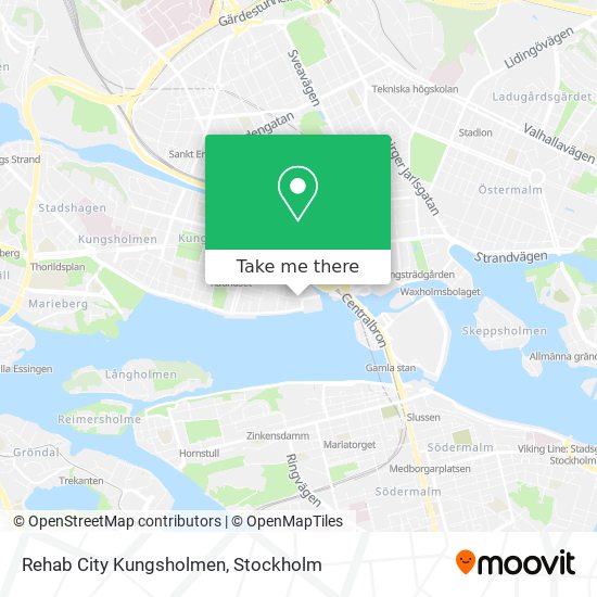 Rehab City Kungsholmen map