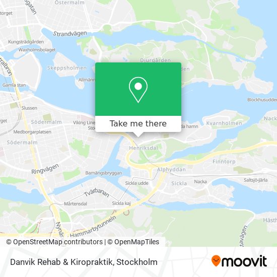 Danvik Rehab & Kiropraktik map