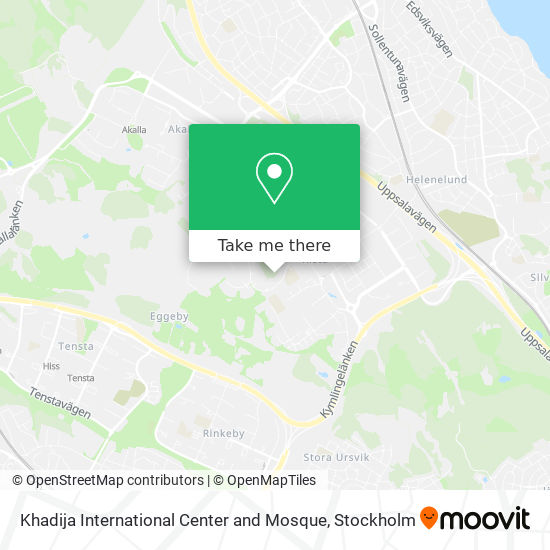 Khadija International Center and Mosque map