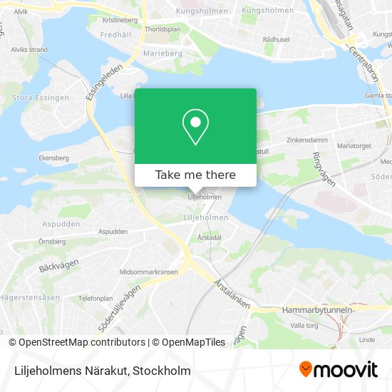 Liljeholmens Närakut map