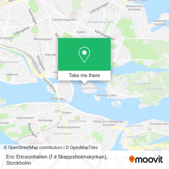 Eric Ericsonhallen (f d Skeppsholmskyrkan) map