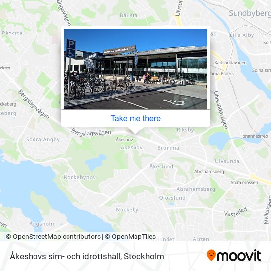 Åkeshovs sim- och idrottshall map