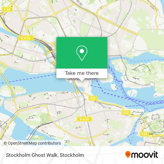 Stockholm Ghost Walk map