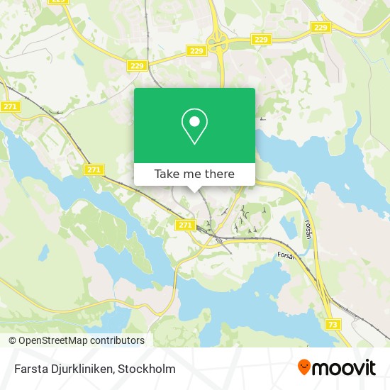 Farsta Djurkliniken map