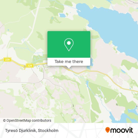 Tyresö Djurklinik map
