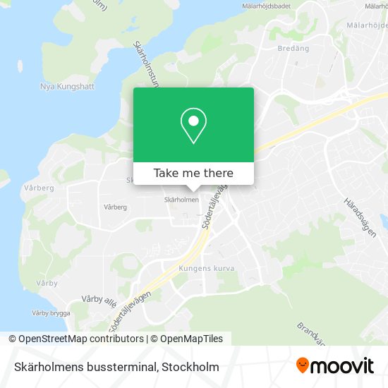 Skärholmens bussterminal map