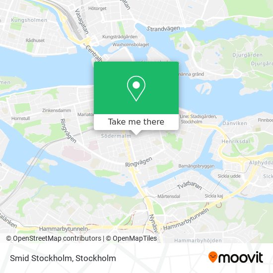 Smid Stockholm map