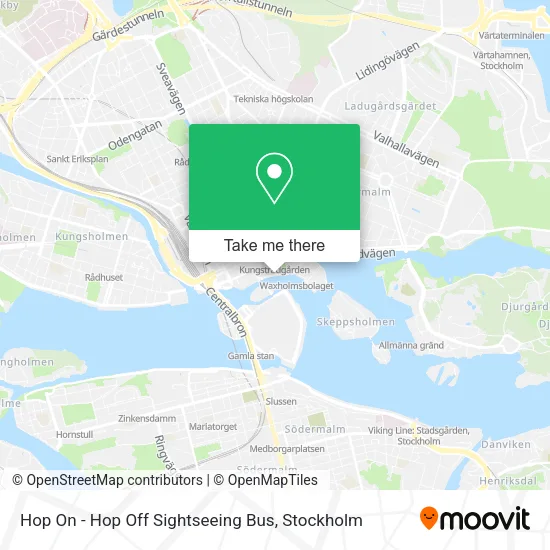 Hop On - Hop Off Sightseeing Bus map
