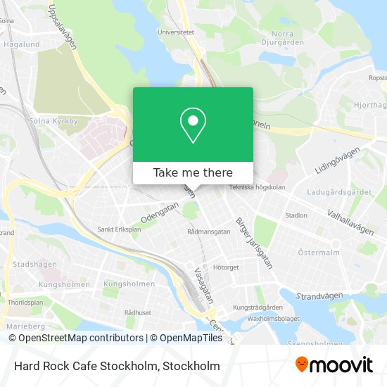 Hard Rock Cafe Stockholm map