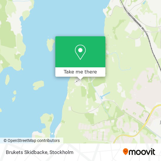 Brukets Skidbacke map