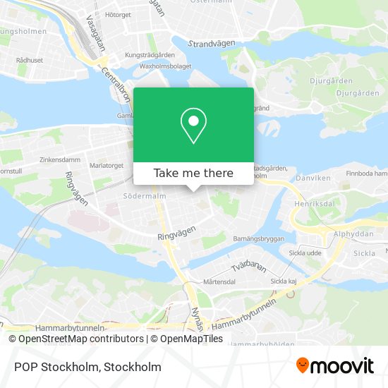 POP Stockholm map