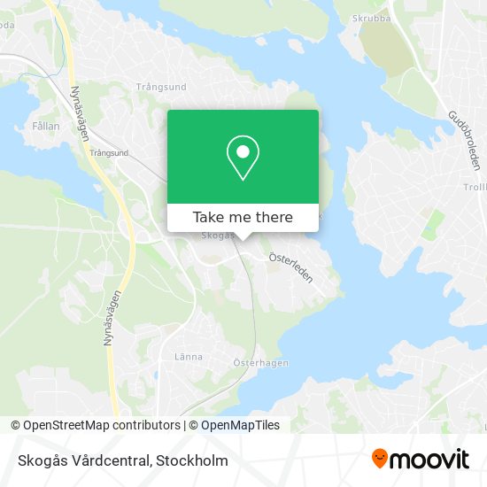 Skogås Vårdcentral map