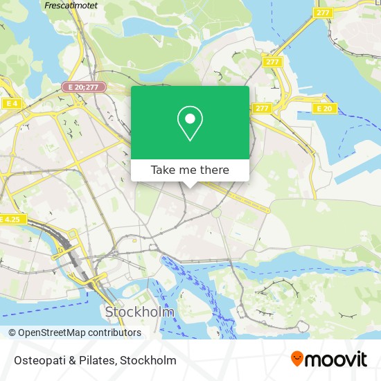 Osteopati & Pilates map