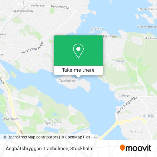 Ångbåtsbryggan Tranholmen map