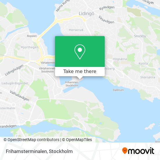 Frihamsterminalen map