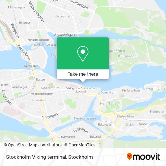 Stockholm Viking terminal map