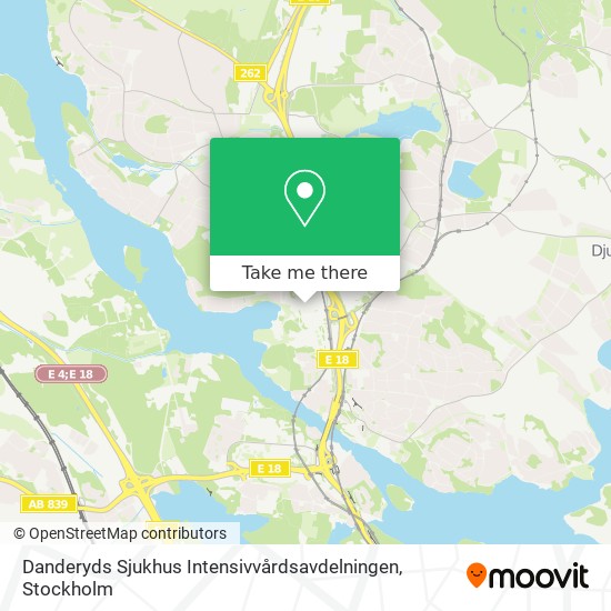 Danderyds Sjukhus Intensivvårdsavdelningen map