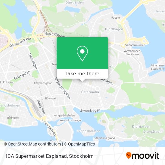 ICA Supermarket Esplanad map