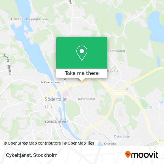 Cykeltjänst map