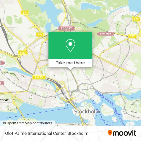 Olof Palme International Center map