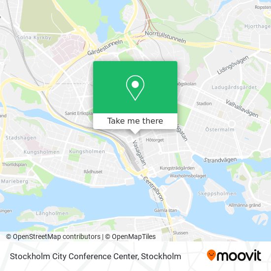 Stockholm City Conference Center map