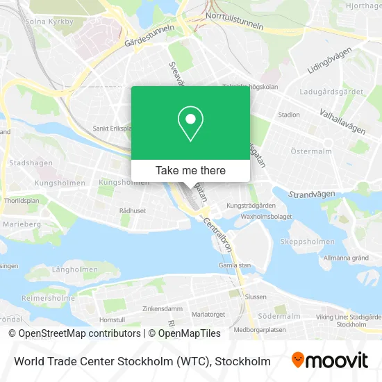 World Trade Center Stockholm (WTC) map