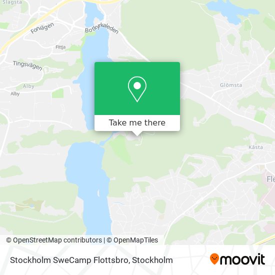 Stockholm SweCamp Flottsbro map