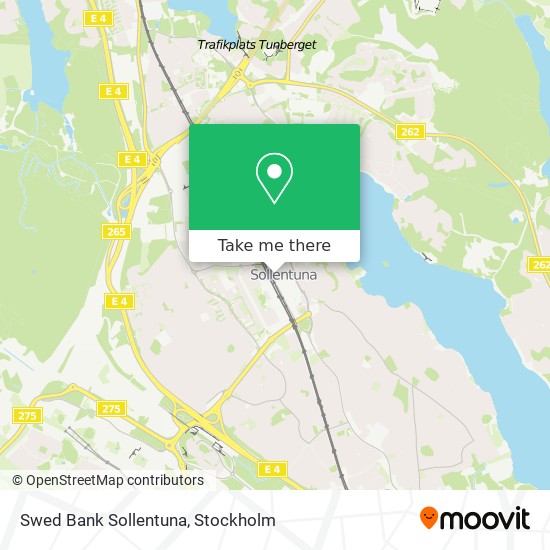 Swed Bank Sollentuna map