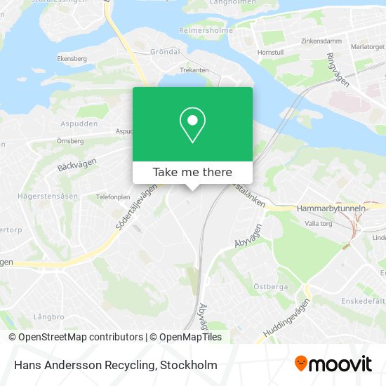 Hans Andersson Recycling map