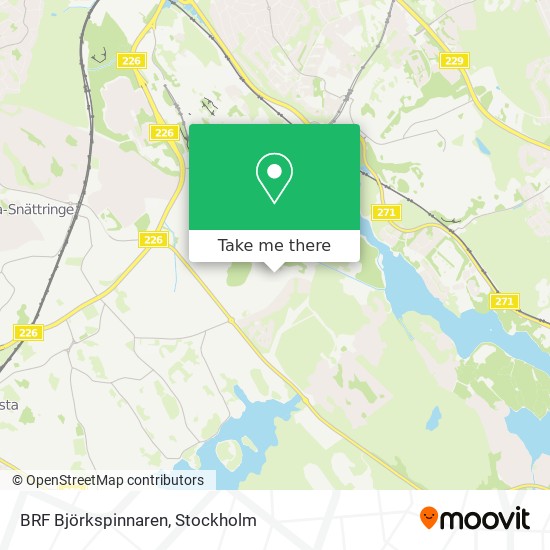 BRF Björkspinnaren map