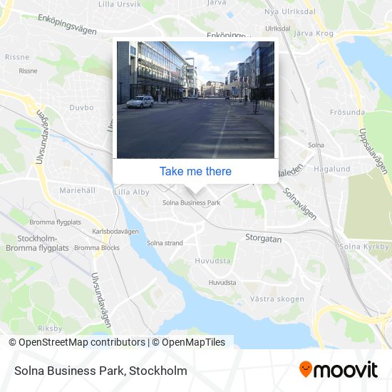 Solna Business Park map