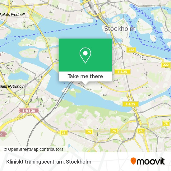 Kliniskt träningscentrum map