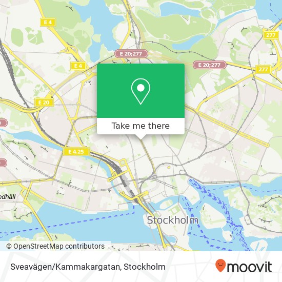 Sveavägen/Kammakargatan map