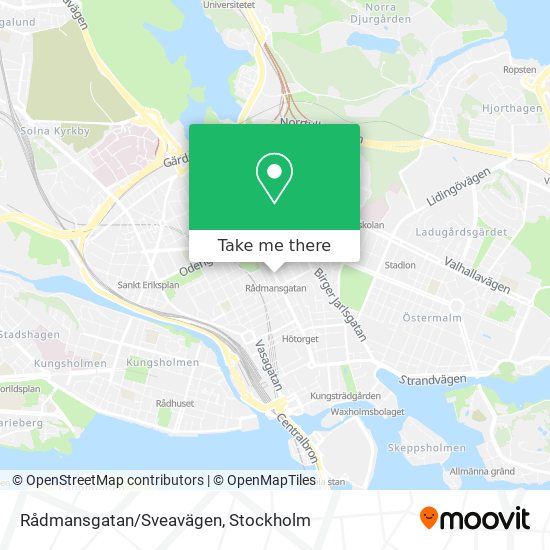 Rådmansgatan/Sveavägen map