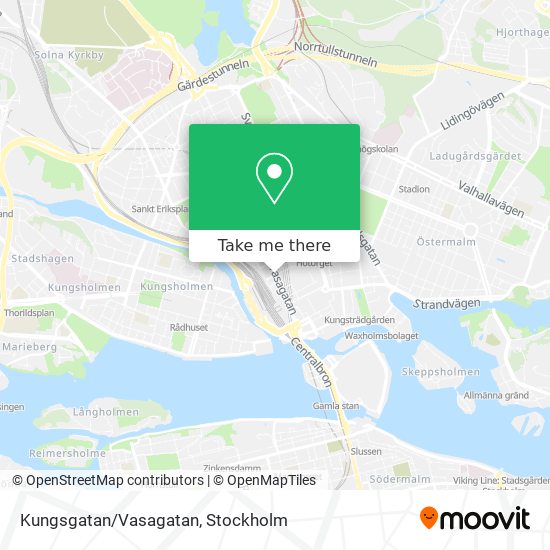 Kungsgatan/Vasagatan map