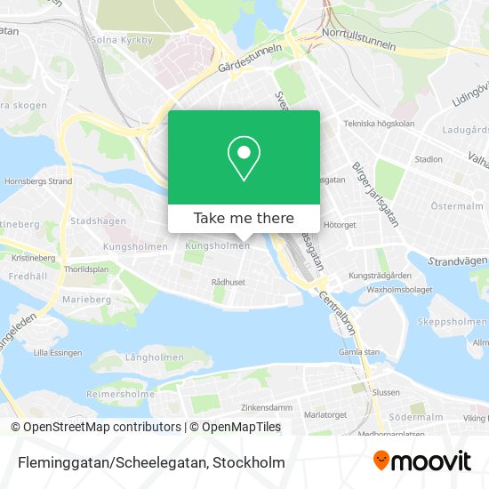 Fleminggatan/Scheelegatan map