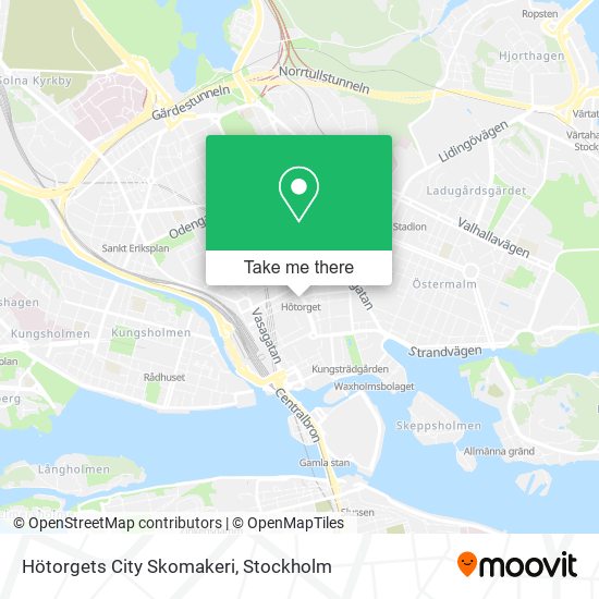 Hötorgets City Skomakeri map