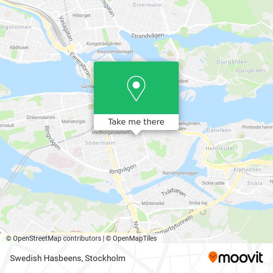 Swedish Hasbeens map