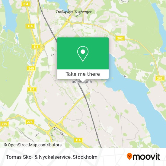 Tomas Sko- & Nyckelservice map