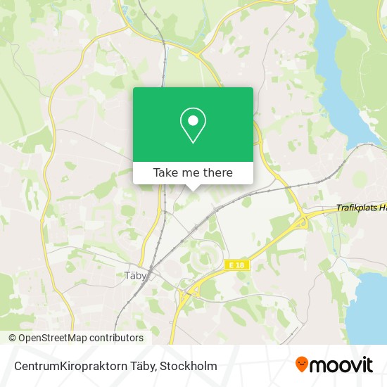 CentrumKiropraktorn Täby map