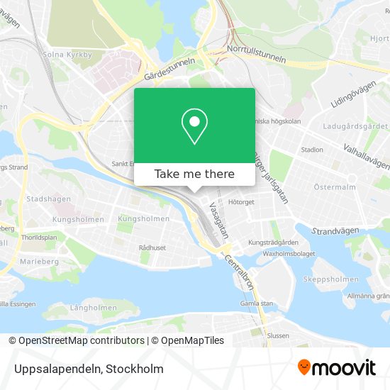 Uppsalapendeln map