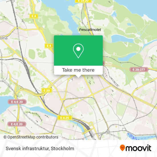 Svensk infrastruktur map