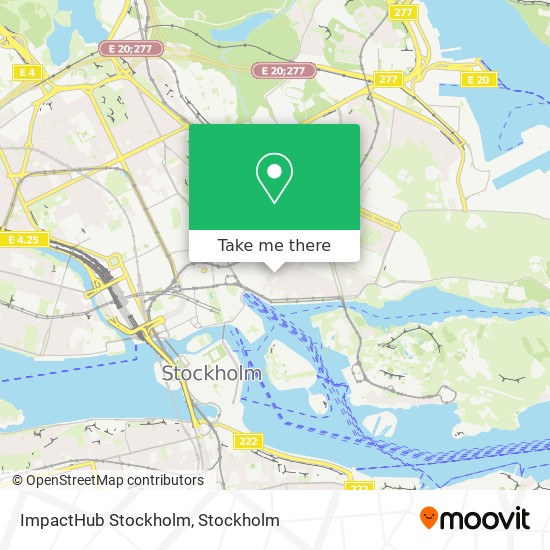 ImpactHub Stockholm map