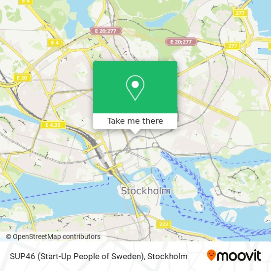 SUP46 (Start-Up People of Sweden) map