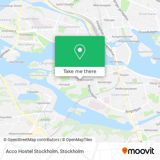 Acco Hostel Stockholm map